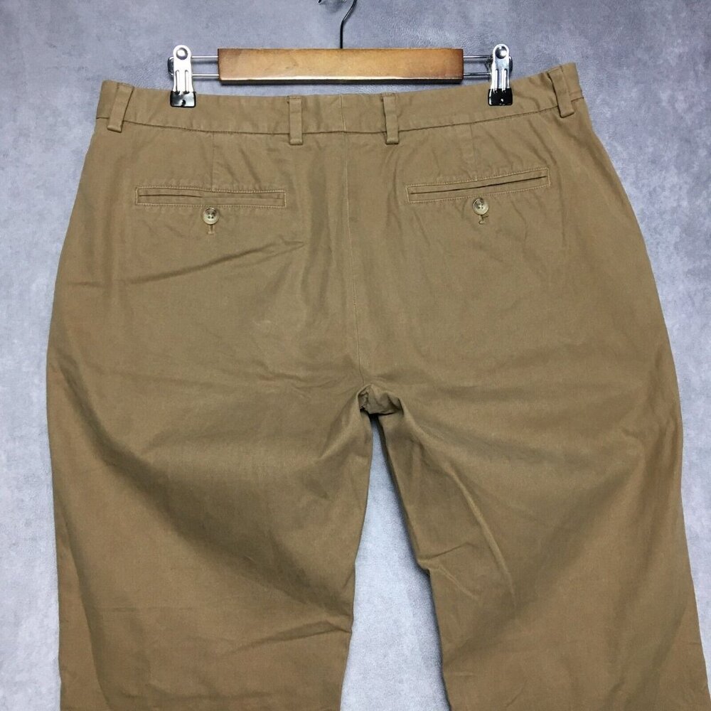 Vineyard Vines Mens‎ Slim Fit Breaker Pants size 34x34 Brown Flat Front Stretch - Picture 3 of 16